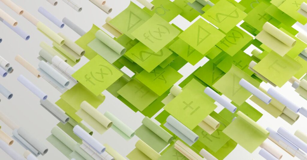 AIとブログを活用して自由に教材を作成し未来を切り開く姿を描いたイメージ